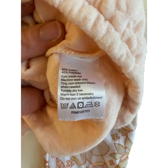 Laughing Llama baby girl matching set 6M Pink Multicolor - Picture 4 of 8